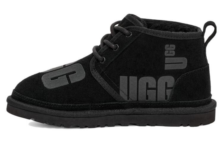 Ботинки зимние женские UGG Neumel с принтом, черный