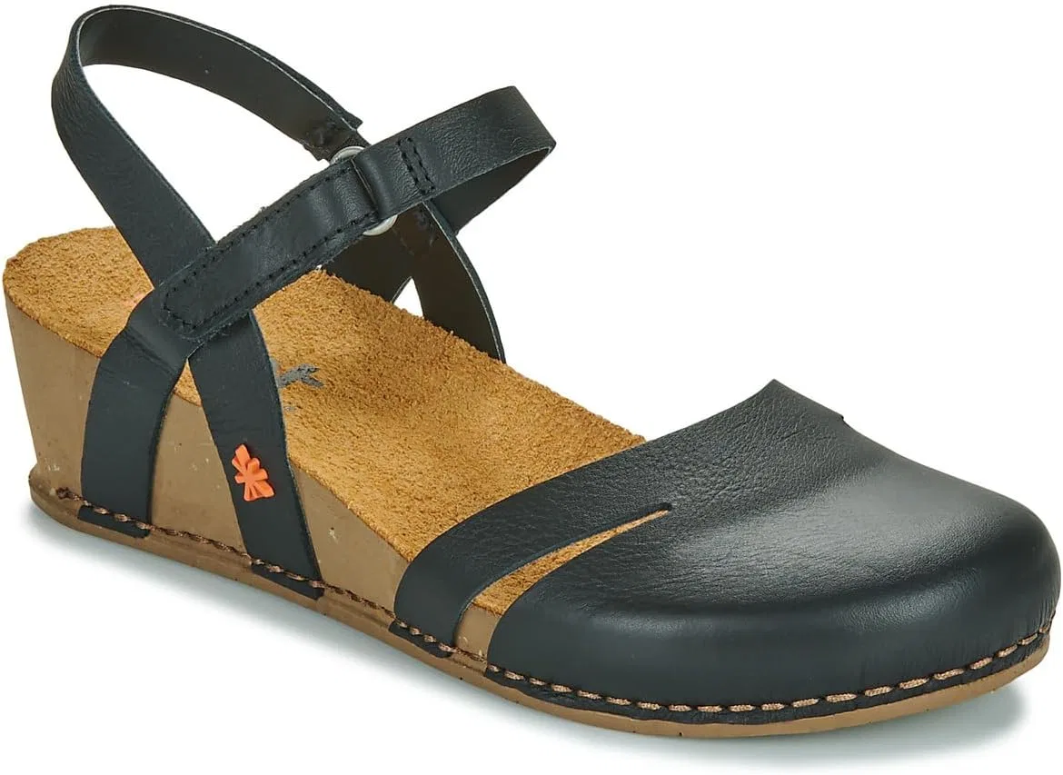 Сандалии женские платформа, Nappa Black art