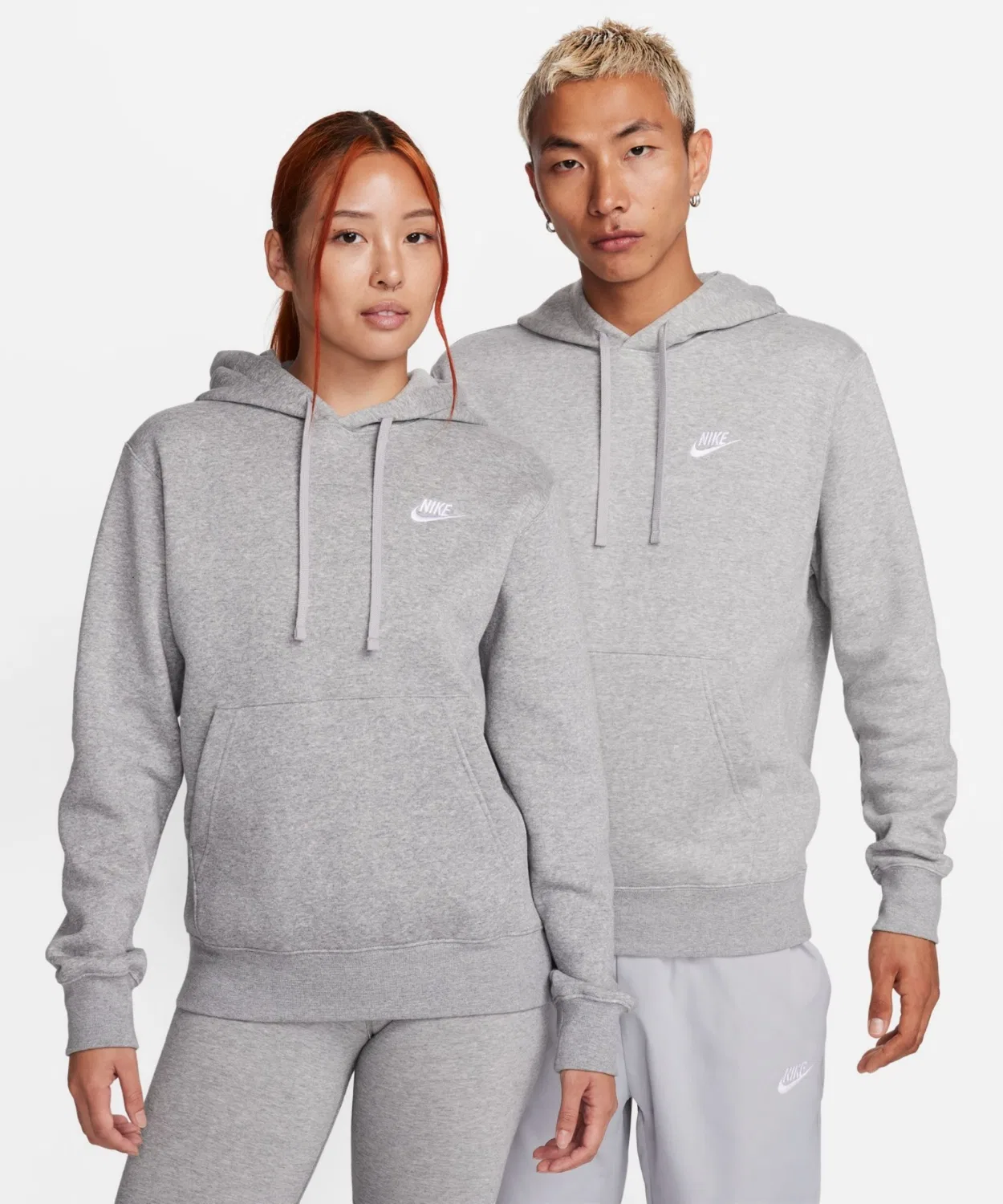 Толстовка Nike Sportswear Club Fleece Pullover Hoodie тёмно-серый