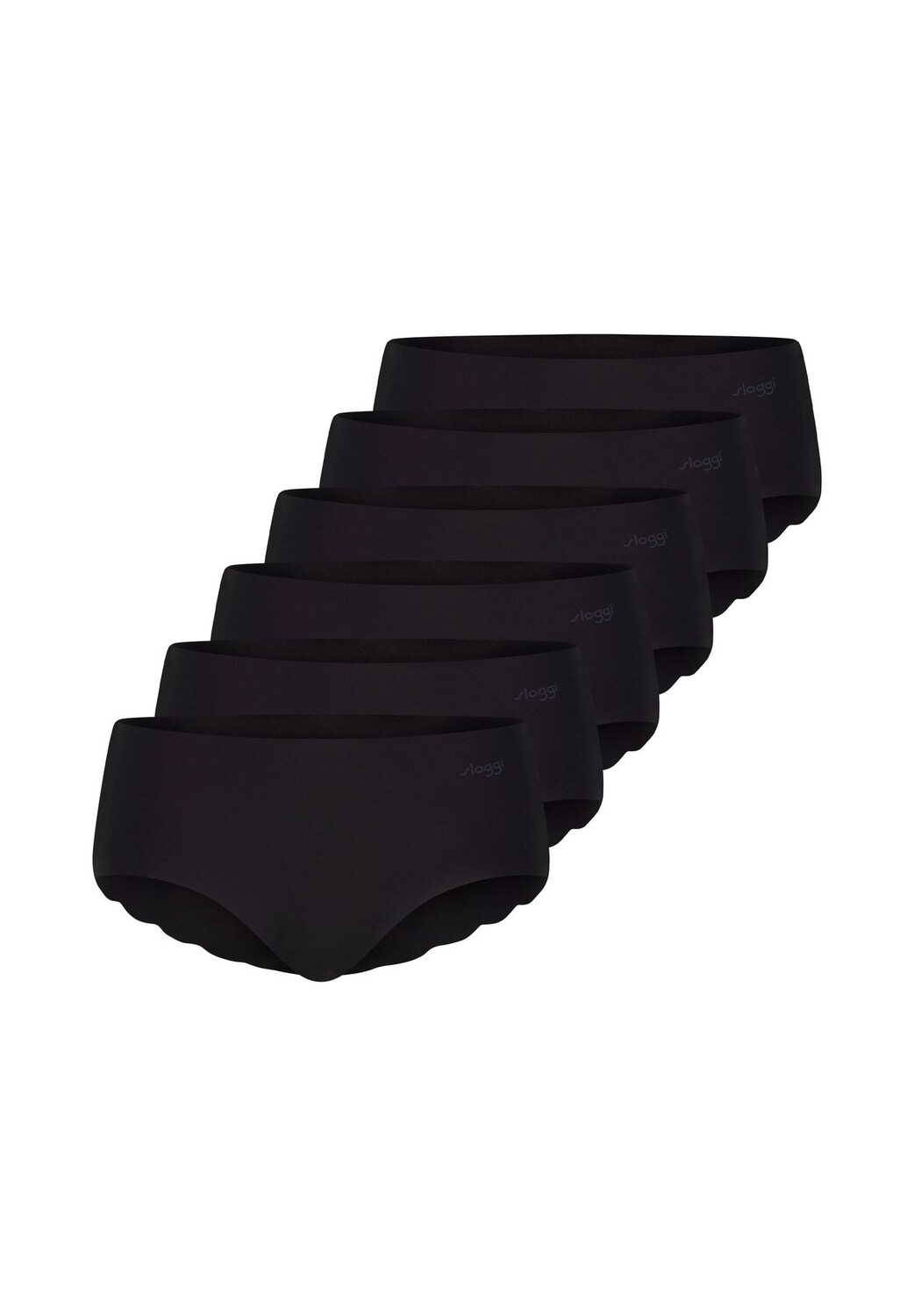 

Короткие трусы Набор из 6 шт. ZERO Microfibre 2.0 sloggi, черный