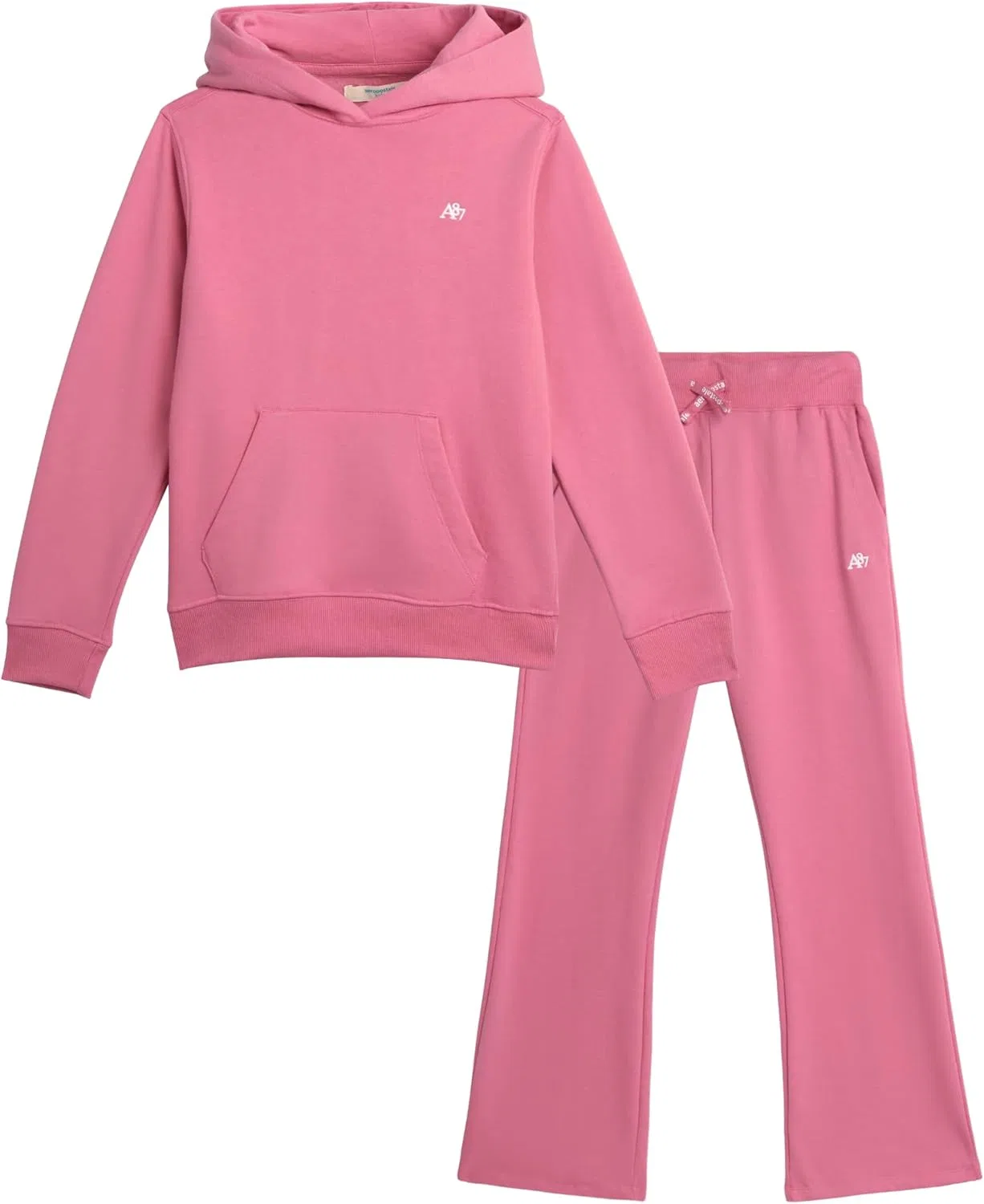 Детский спортивный костюм AEROPOSTALE, флисовая толстовка и широкие джоггеры, Rose