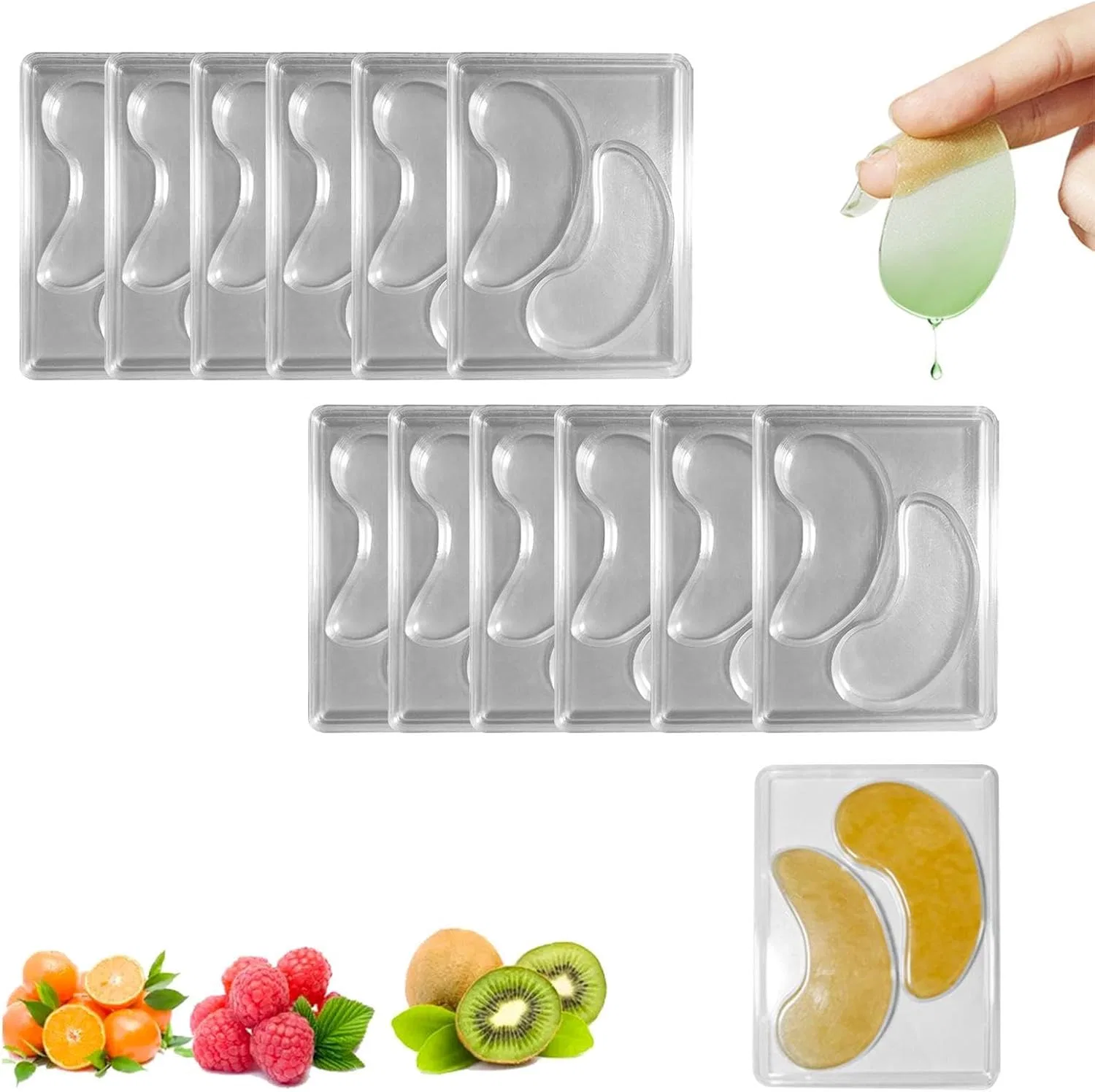 Формы для патчей для глаз DIY, 12/24 шт. Generisch, 12 Pieces.