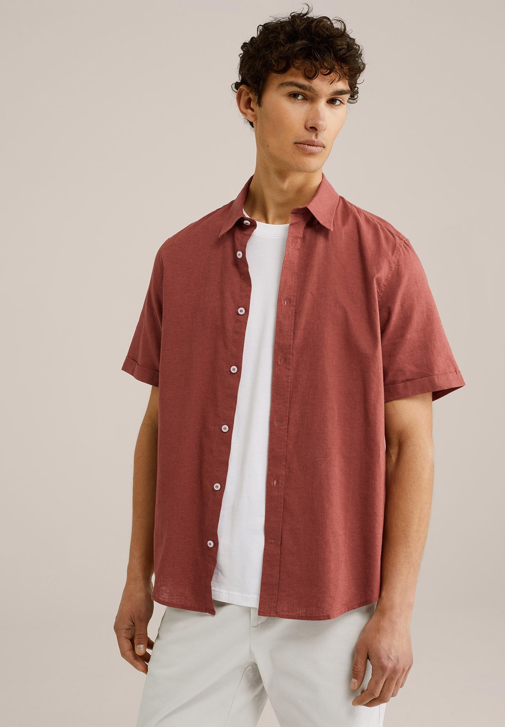 

Рубашка REGULAR FIT VAN MIX WE Fashion, цвет Rust Brown