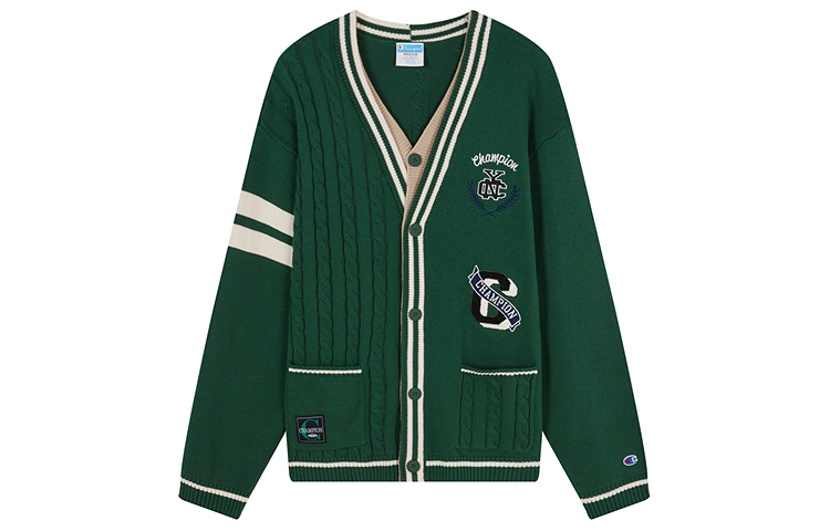 

Трикотажный кардиган для мужчин Champion, темно-зеленый