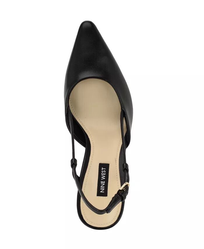 Женские туфли-лодочки Vassa на коническом каблуке Nine West, черный — фото 4