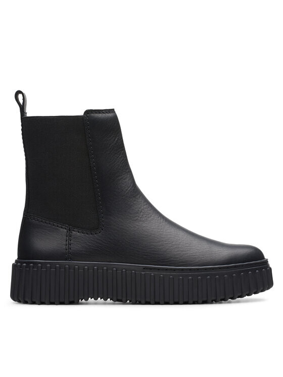 Женские ботинки Clarks из натуральной кожи, черный