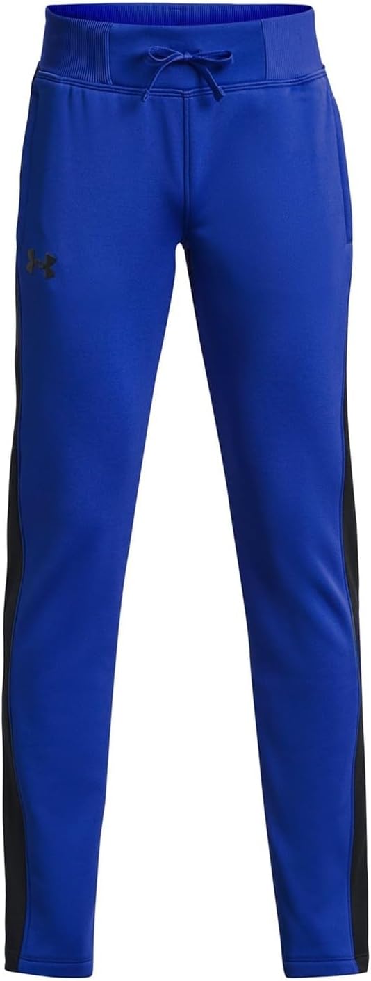 

Under Armour Girls Armour Fleece Pants, (400) Team Royal/Black