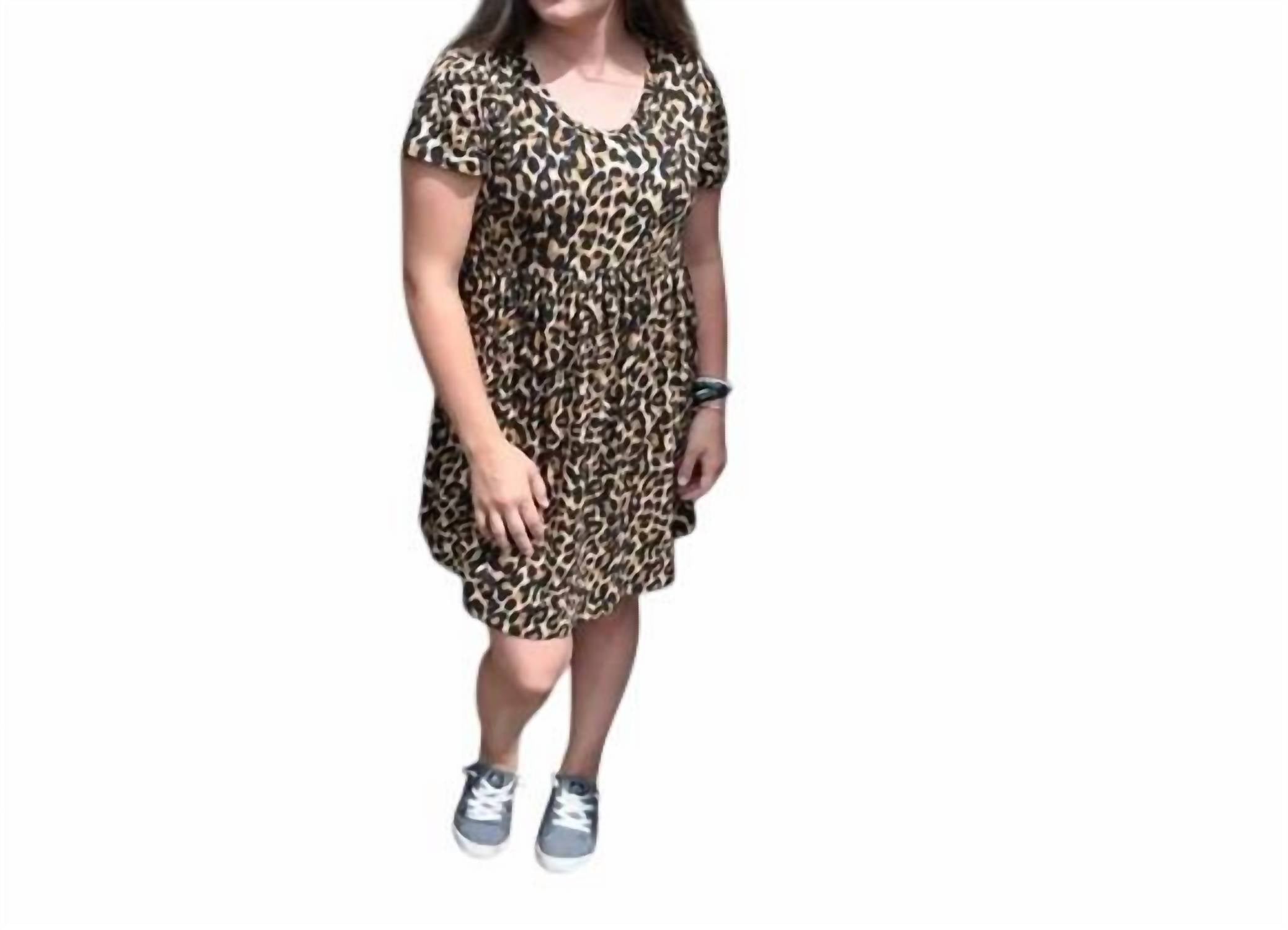 

Платье Babydoll с анималистичным принтом Red Lolly, цвет animal print