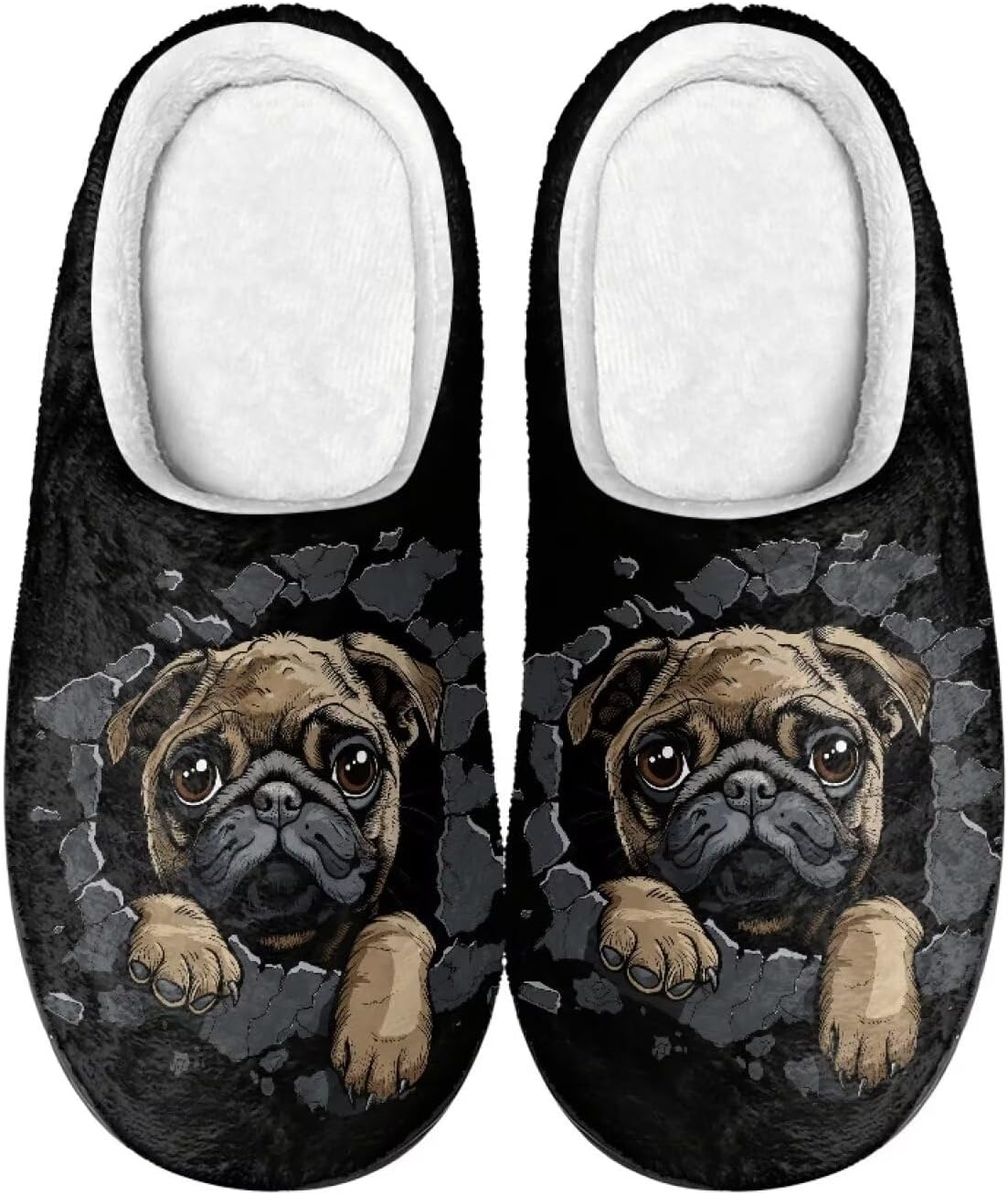 

Тапочки Scuff для женщин и мужчин, мягкие теплые пушистые тапочки, противоскользящие теплые тапочки для дома и улицы, удобные домашние тапочки Baxinh, черный