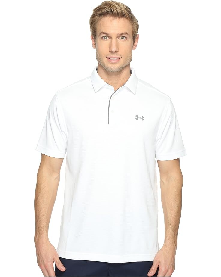 

Поло Under Armour Golf Tech, цвет White/Graphite/Graphite