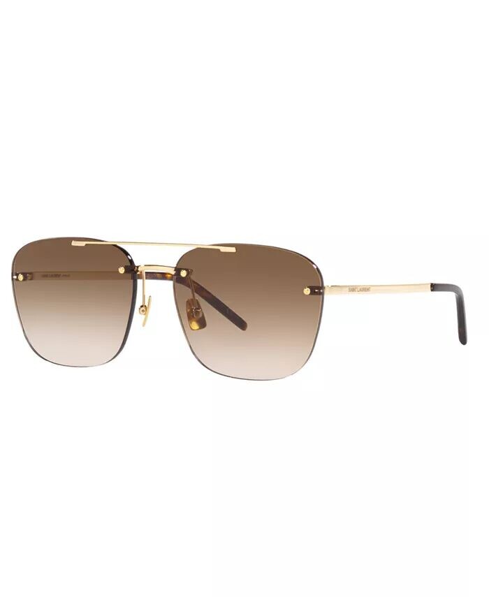 

Солнцезащитные очки унисекс, Sl 309, без оправы Ys000324 Saint Laurent, золото