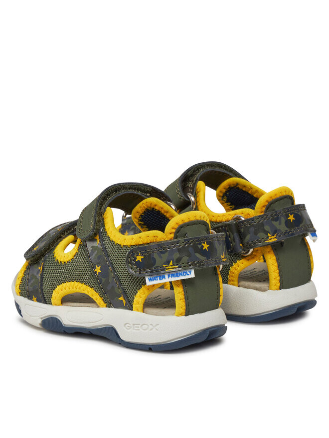 Сандалии B Sandal Multy Boy B450FA 014CE C0629 M Geox, хаки/желтый — фото 3