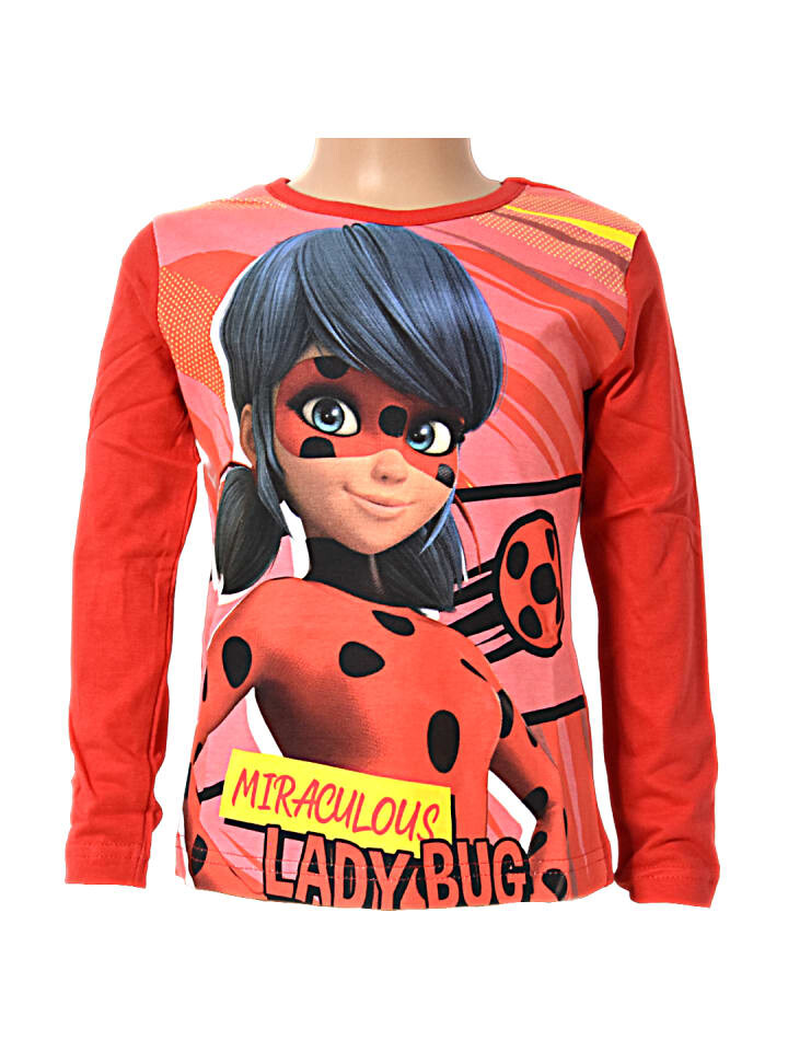

Рубашка с длинным рукавом Miraculous Ladybug, красный