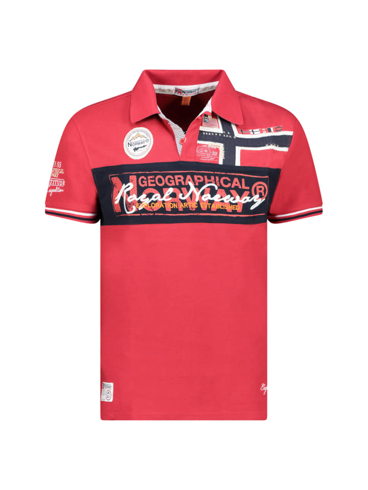 

Рубашка-поло Geographical Norway, красный