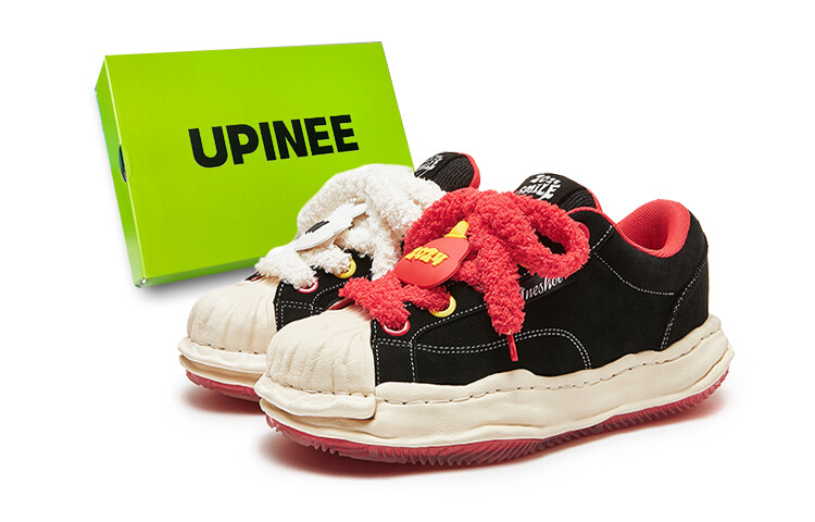 

Кроссовки UPINEE Skateboarding Shoes Unisex Low-top Black, черный