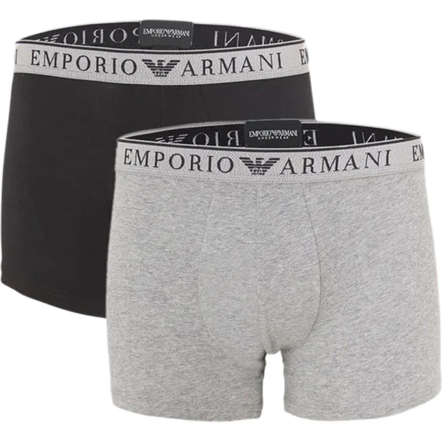 Боксеры EMPORIO ARMANI 2 шт. черный+серый