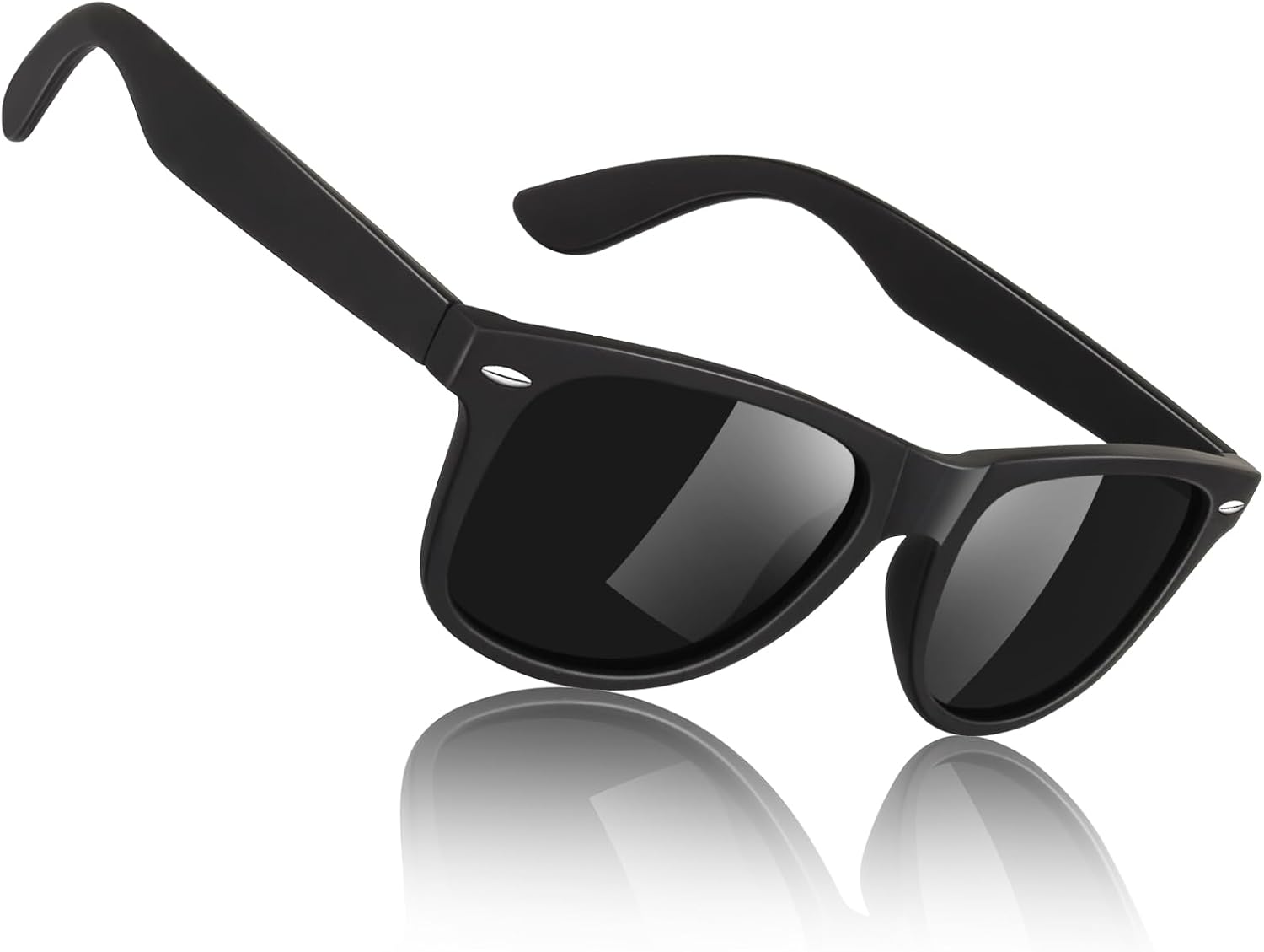 

Поляризованные солнцезащитные очки Sunier для мужчин и женщин, ретро-квадратная форма, матовая отделка, защита UV400, подходят для вождения и рыбалки, A01-matte Black Smoke ( Non Mirrored)