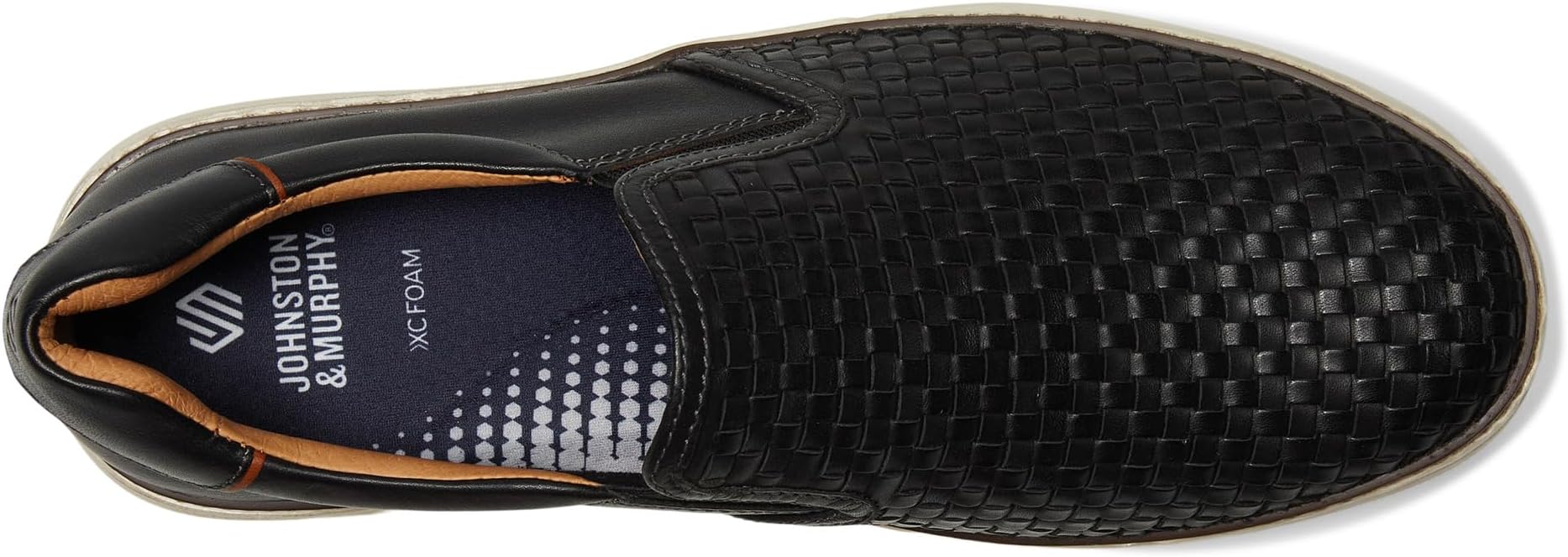 Кроссовки Johnston & Murphy Men's Mcguffey 2 Woven Slip-On, Black Woven Full Grain — фото 2