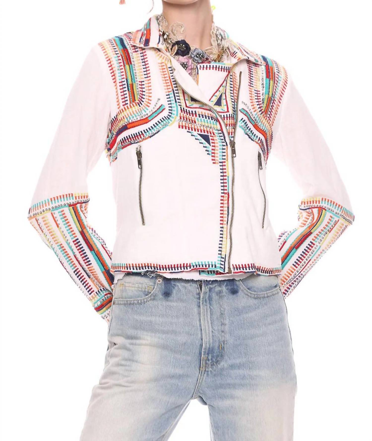 

Изготовленная вручную куртка Lily в цвете Off White Aratta