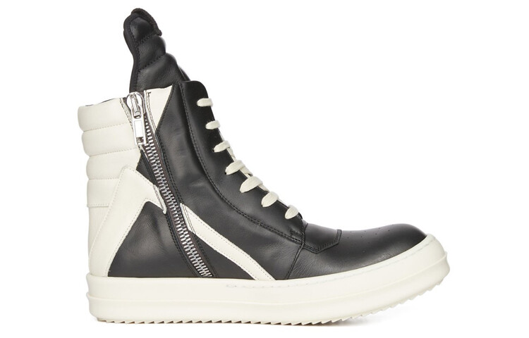 Кроссовки Rick Owens GeoBasket, черный / белый — фото 2