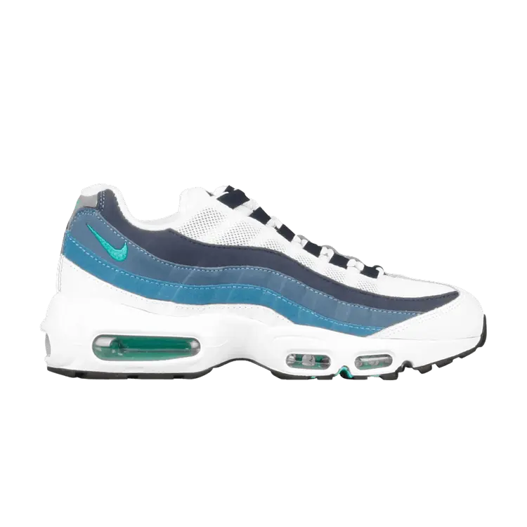 Кроссовки Nike Wmns Air Max 95 'New Green Indigo Blue', синий