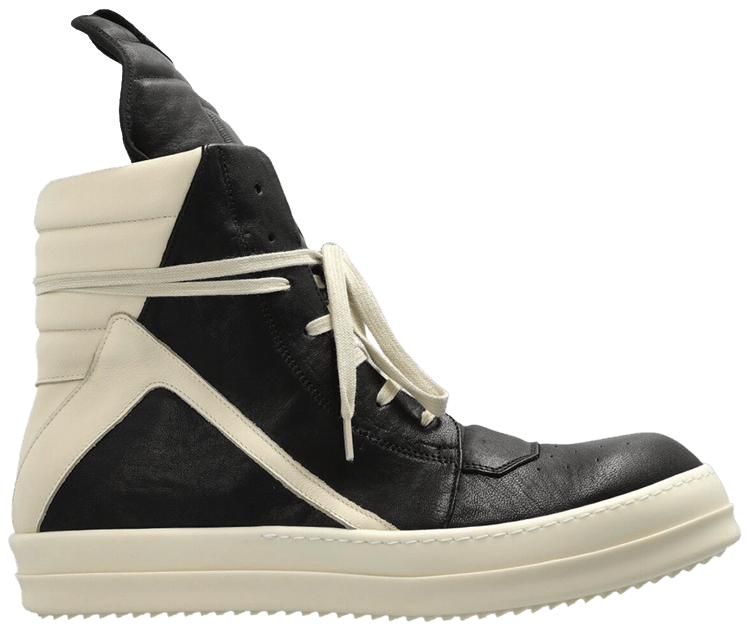 

Кроссовки Rick Owens Geobasket High 'Black Milk', черный