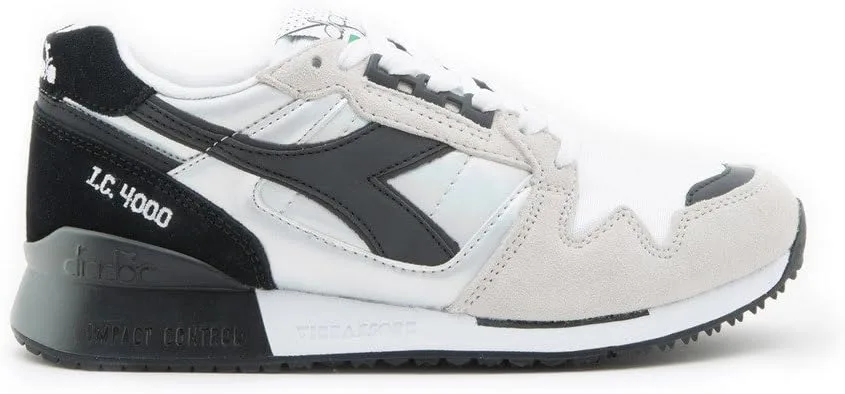 Кроссовки Diadora Unisex IC 4000 Hologram с небольшим надрезом, белый/черный