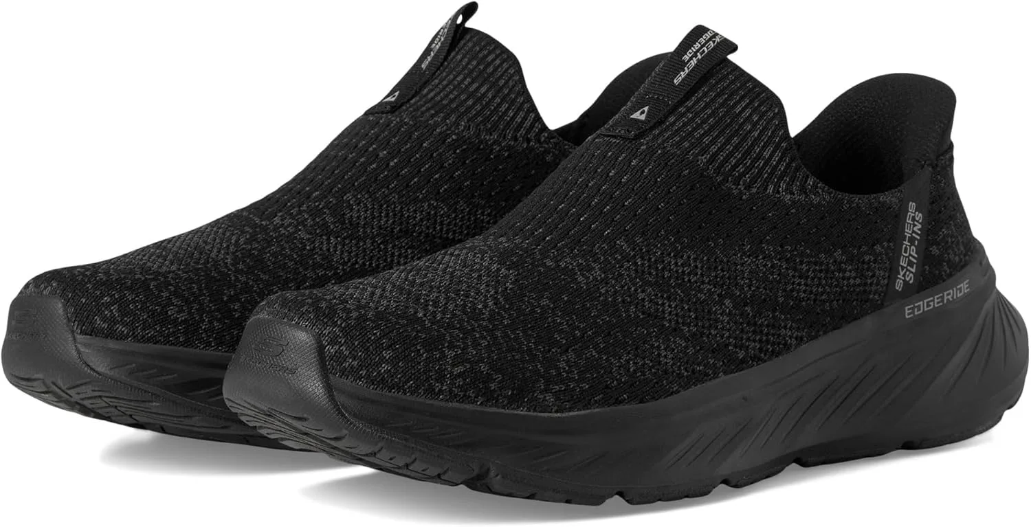Мужские кроссовки Skechers Edgeride Commissioner Hands Free Slip-in, черный — фото 2