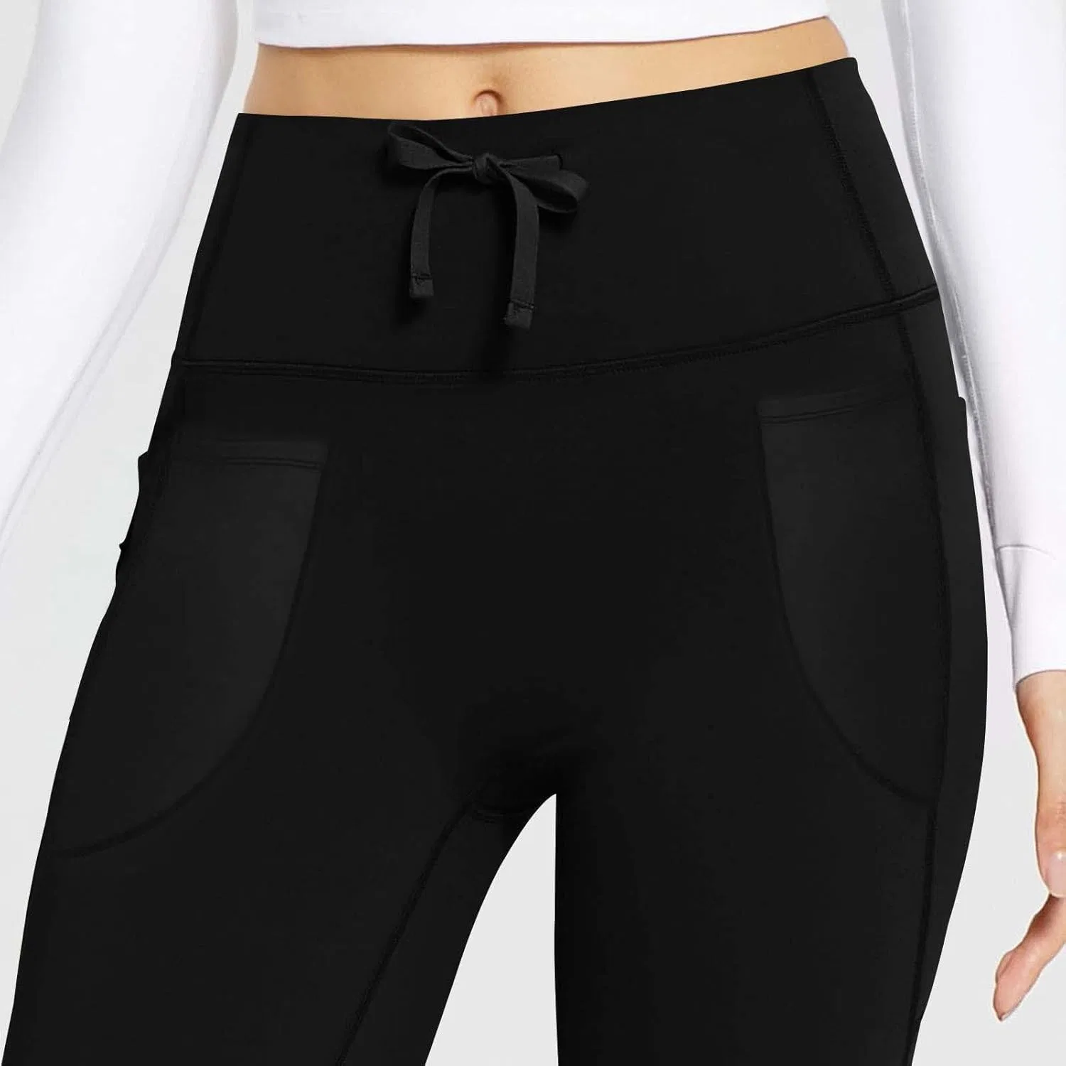 Женские леггинсы клеш High Waisted, бренд Generic, Black — фото 2