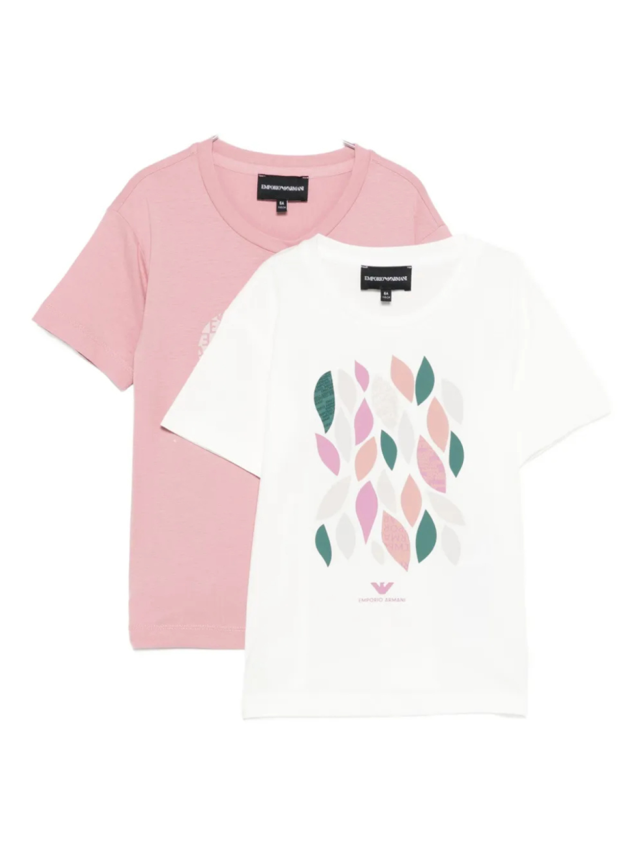 

Футболка Emporio Armani Kids с принтом в виде сердца (упаковка из двух штук), белый