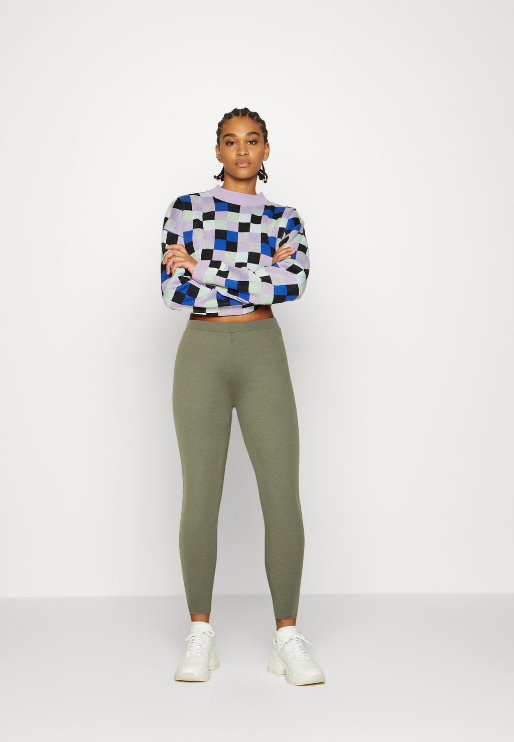 

Брюки ONLFEVER WIDE PANTS ONLY, темно-зеленый