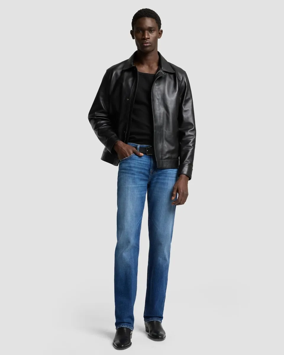 

Мужские джинсы прямого кроя средней посадки синего цвета деним 7 For all mankind