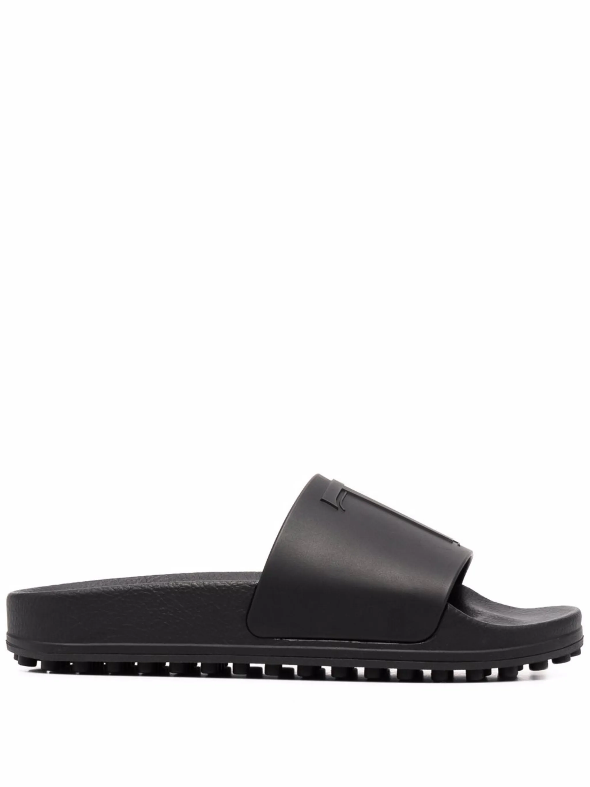 Шлепанцы с тисненым логотипом Tod'S, черный