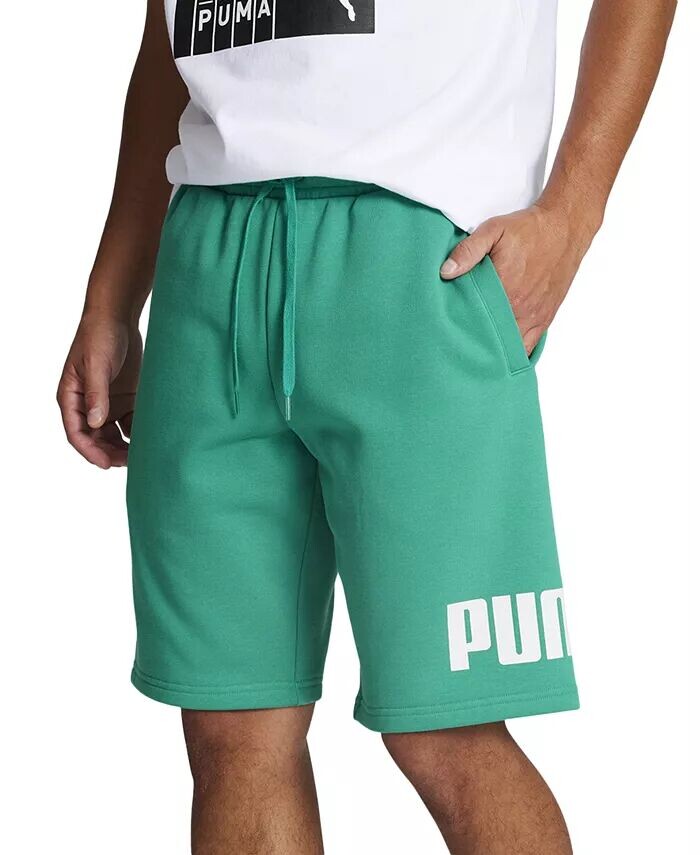 

Мужские флисовые шорты стандартного кроя с логотипом, ширина 10 дюймов Puma, зеленый