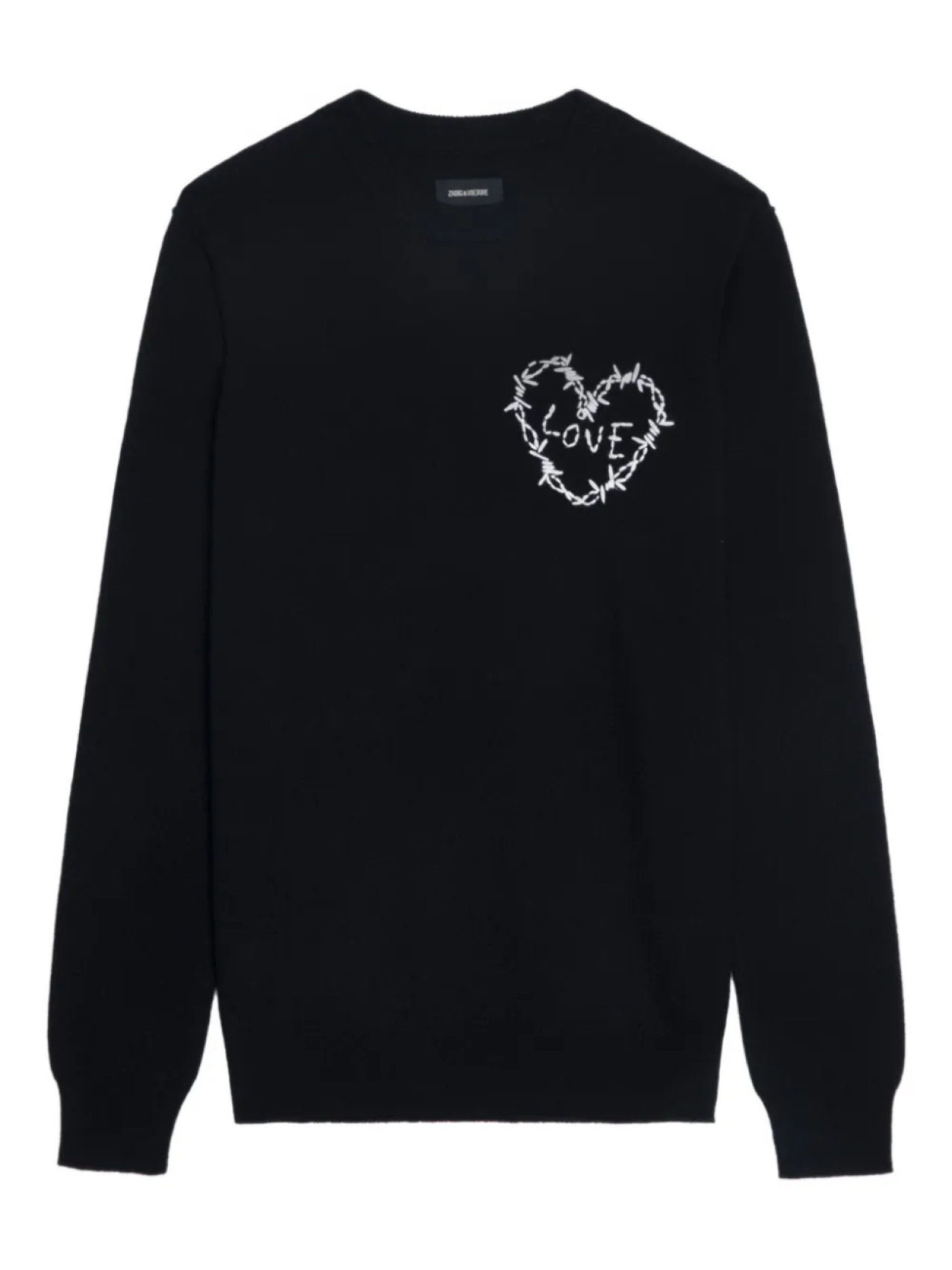 

Zadig&Voltaire свитер с сердечками, черный