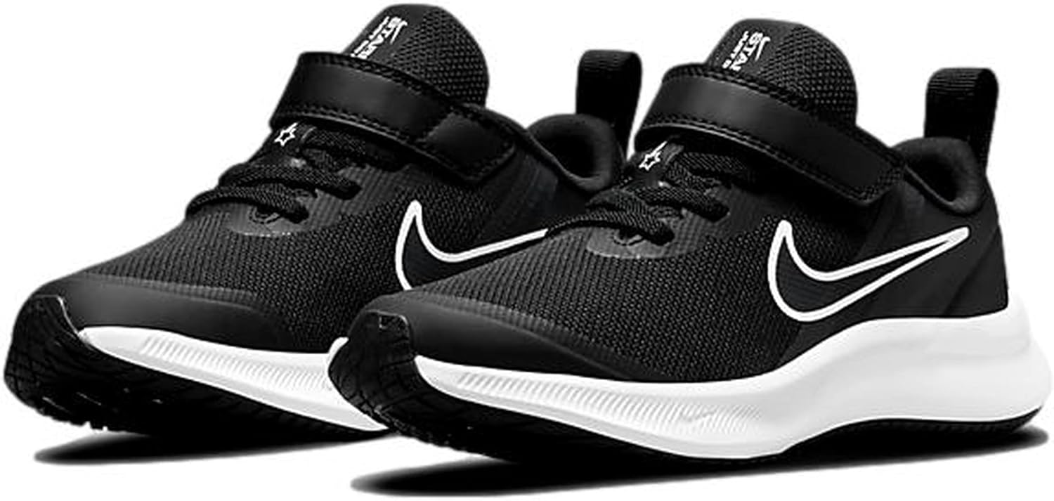 Детские кроссовки Nike Star Runner 3, белый/черный — фото 3