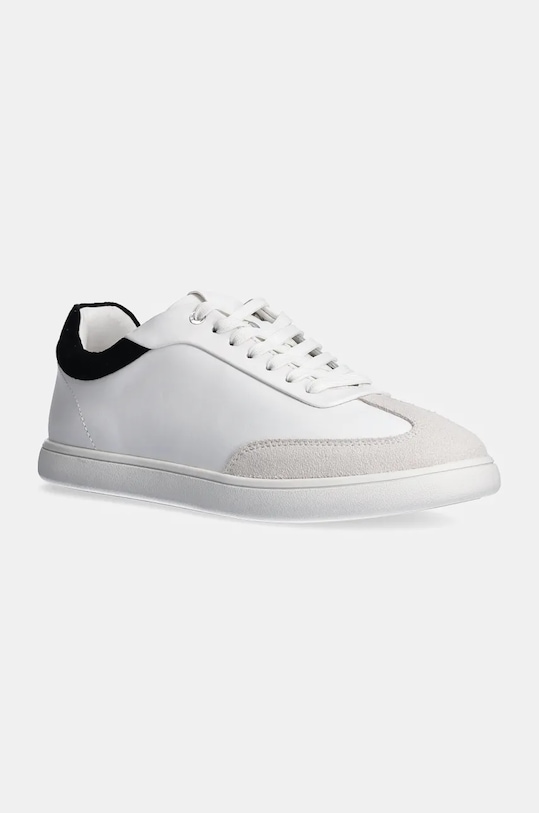 Кожаные кроссовки LP CUPSOLE LACE UP LTH MIX Calvin Klein, белый