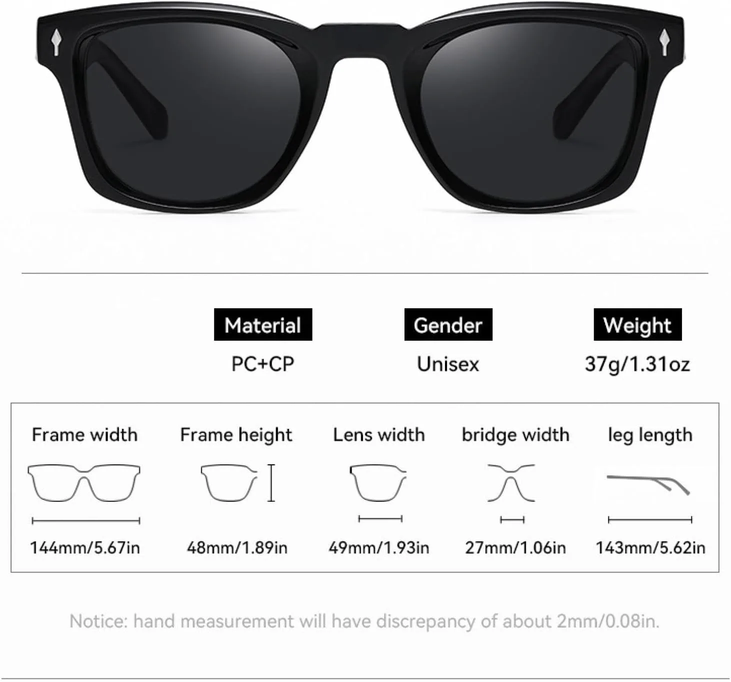 

Винтажные солнцезащитные очки в маленькой оправе для женщин и мужчин, мужские солнцезащитные очки класса люкс в стиле панк с заклепками generic, Anti Blue Light