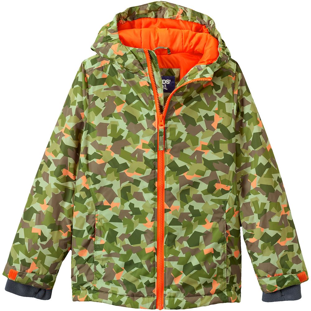 

Детская зимняя куртка Lands' End в цвете Regular и Husky для детей 2–20 лет, цвет Green Orange Print