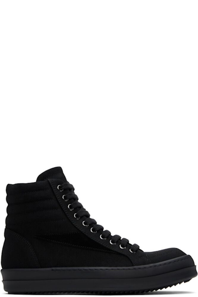 

Черные высокие кроссовки Hollywood Vintage Rick Owens DRKSHDW