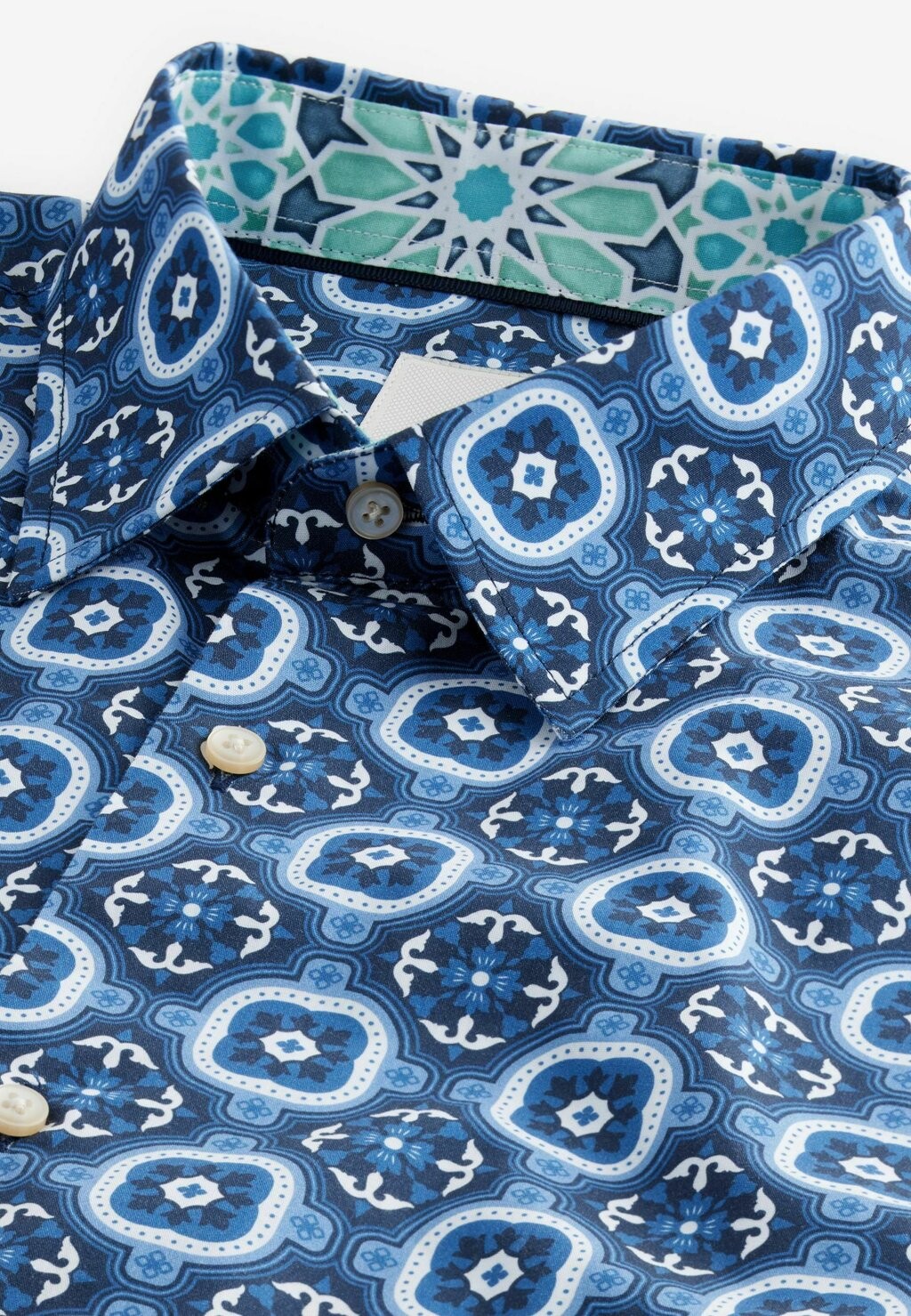

Рубашка SHORT SLEEVE REGULAR FIT Next, синий