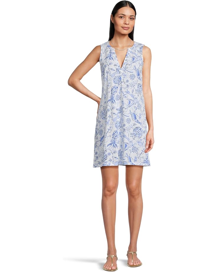 

Платье Lilly Pulitzer Dev Dress, цвет Resort White Barefoot Beachcombers
