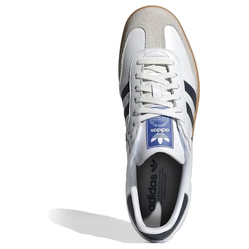 Мужские кроссовки для скейтбординга adidas originals Samba, Черно-белый — фото 4