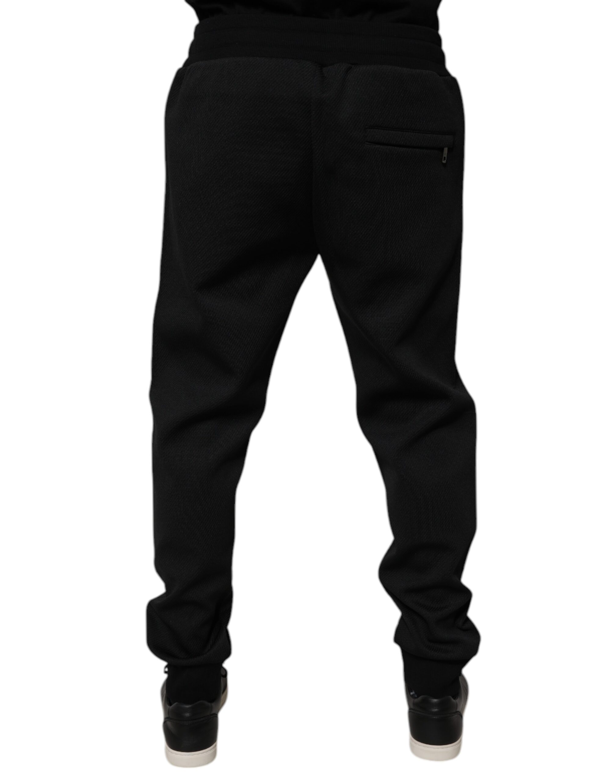 Черные полиэстеровые мужские спортивные штаны Jogger Dolce & Gabbana — фото 3