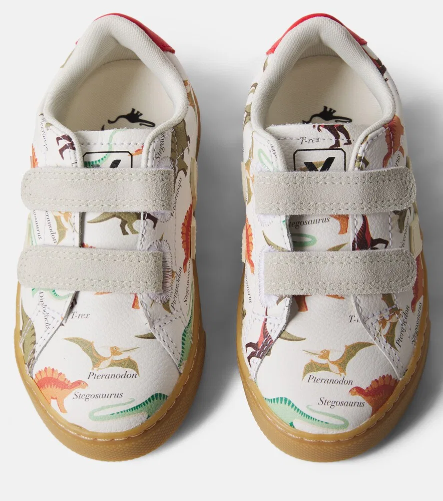 Кроссовки Esplar из кожи с принтом Veja Kids, мультиколор — фото 4