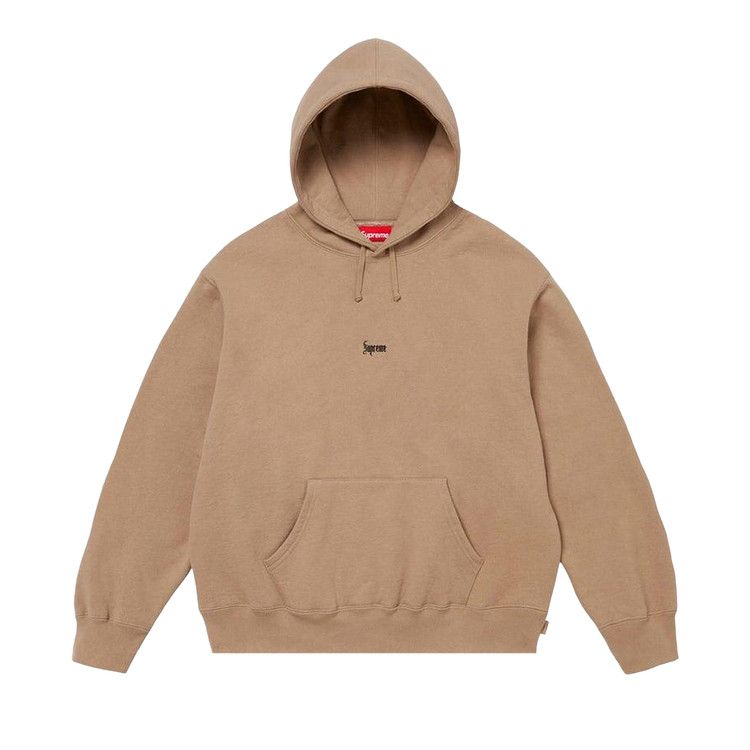 

Толстовка Supreme Micro Logo Hooded Sweatshirt 'Light Tan'