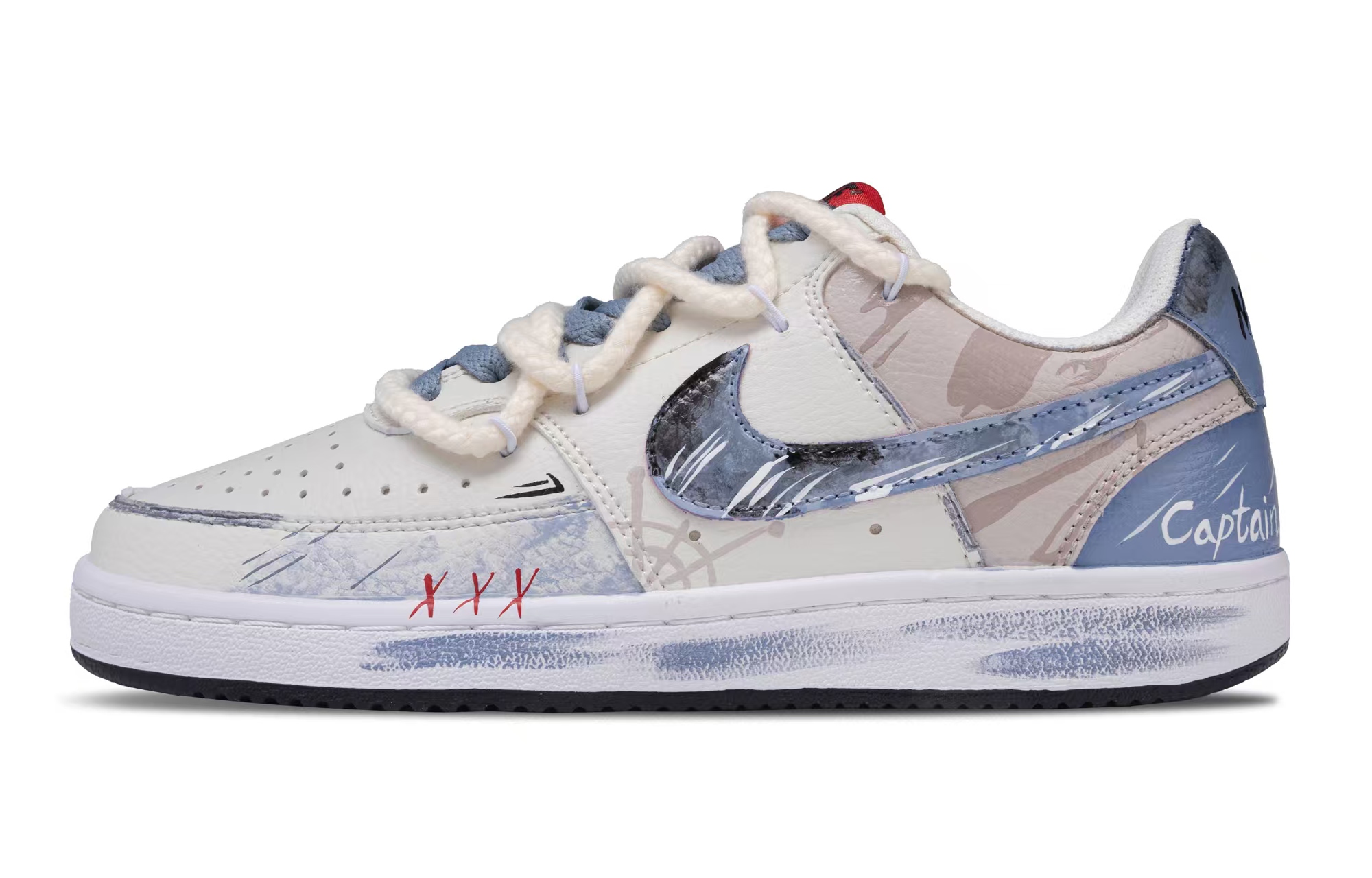 

Court Vision 1 Nautical Storm низкие скейтборд кроссовки мужские Nike, синий