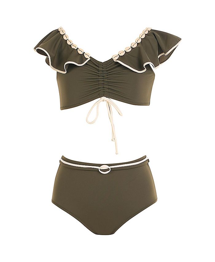 

Детский купальный комплект Lale для девочек - малышки, подростки NESSI BYRD, зеленый