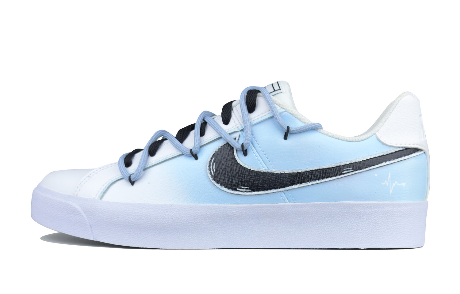 

Кроссовки для скейтбординга Court Royale, унисекс, низкие, синий/белый/черный Nike