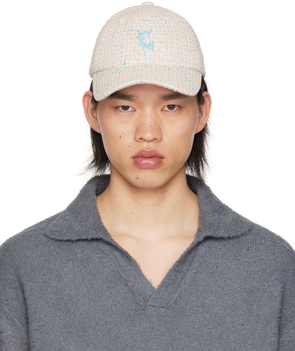 

Кепка-бейсболка с логотипом из твида Off-White WOOYOUNGMI